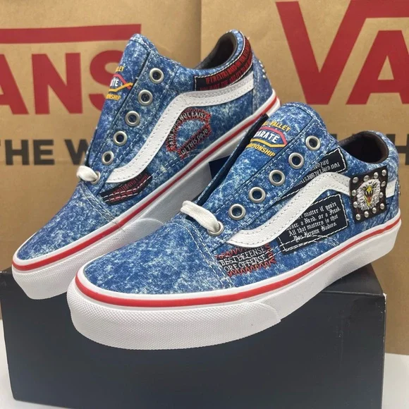 Vans Men's Old SkoolCobra Kai Multi/True White SneakersVN0A3WKT6GL